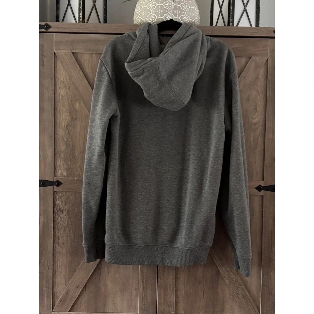 Quiksilver Boys Gray Mountain Graphic Hoodie Sweatshirt Size 12 M